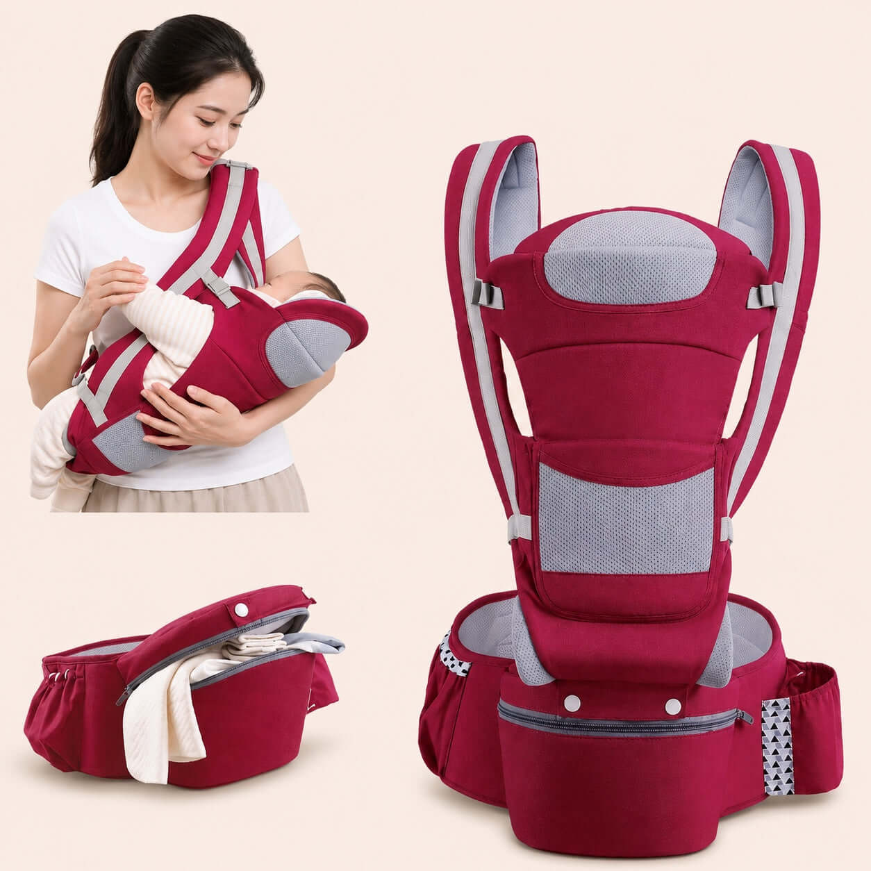 Baby Hip Seat Carrier Ergonomic Honest Touch™