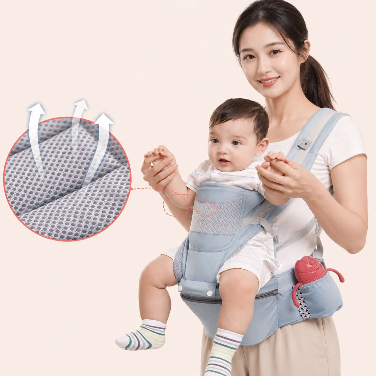 Baby Hip Seat Carrier Ergonomic Honest Touch™