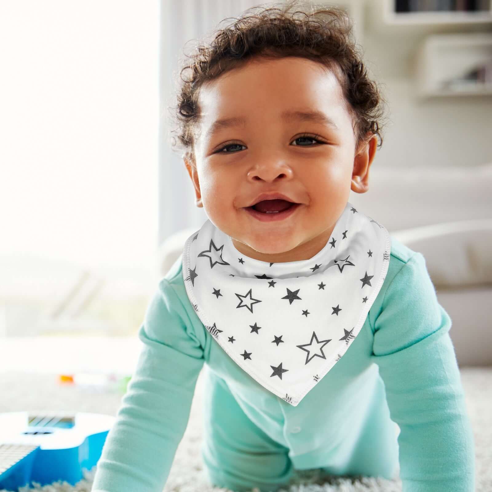 Newborn Feeding Bib - Baby Handkerchief Design